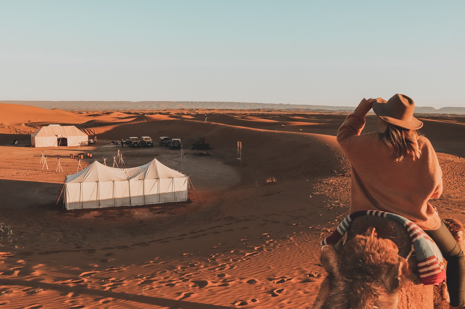 Luxury desert camp in Merzouga Sahara Morocco
