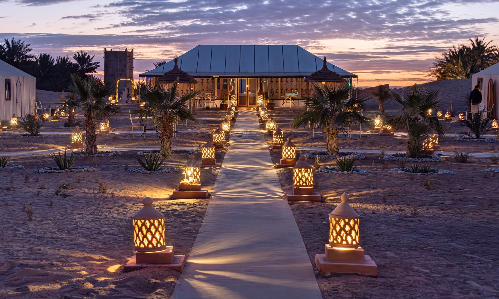 Luxury desert camp Morocco night stars Sahara experience