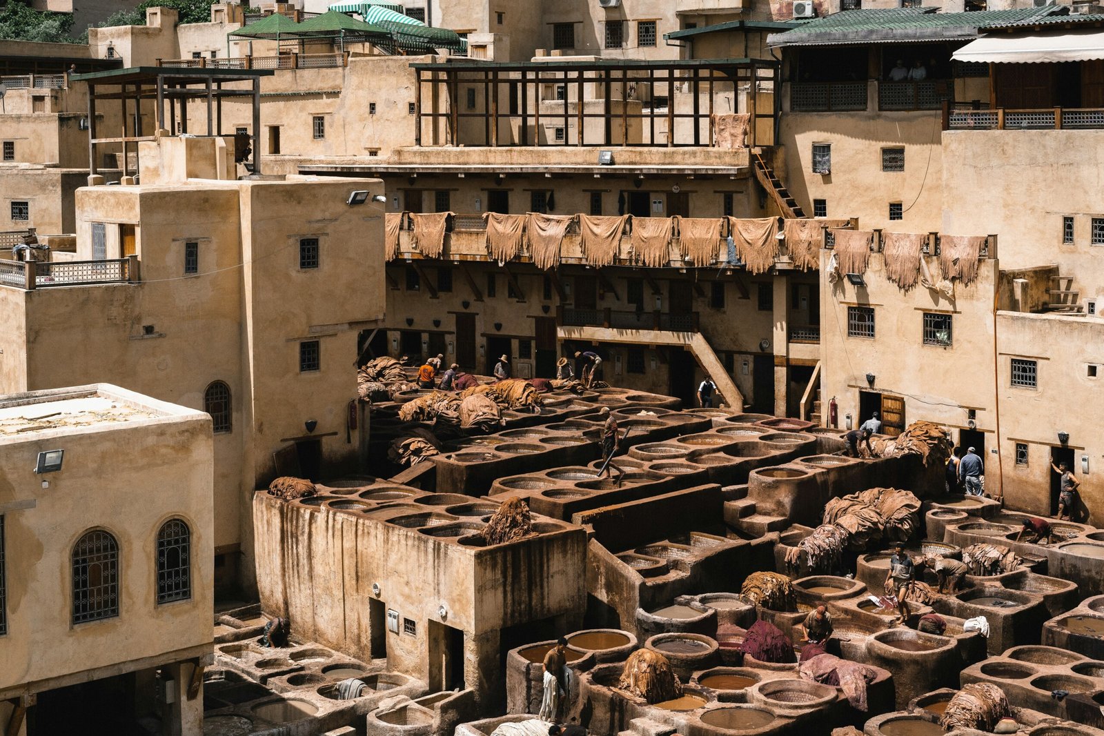Fes historic medina and tanneries on a Morocco vacation itinerary